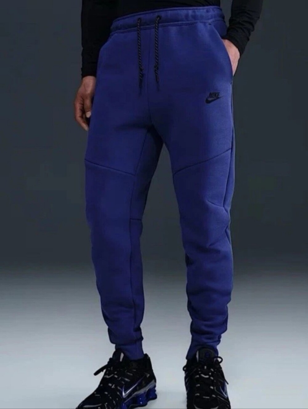 NWT Nike Tech Men’s XXL Deep Night Fleece Joggers Royal Blue HV0959-539